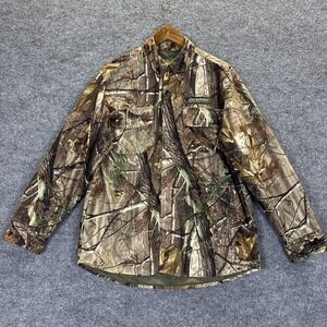 Medalist SilverMax Shirt Jacket Mens XL Brown Realtree Camo Hunting Shaket